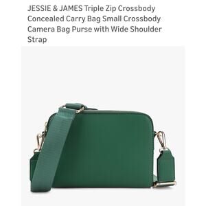 Jessie & James Green Suzie Compact Concealed Carry Crossbody Bag NIB